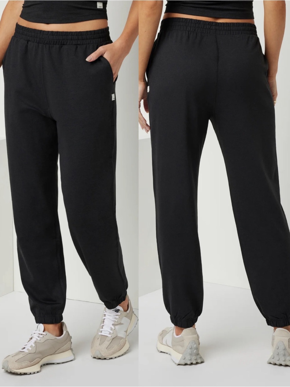 Vuori Boyfriend Sweatpant Joggers Black Heather